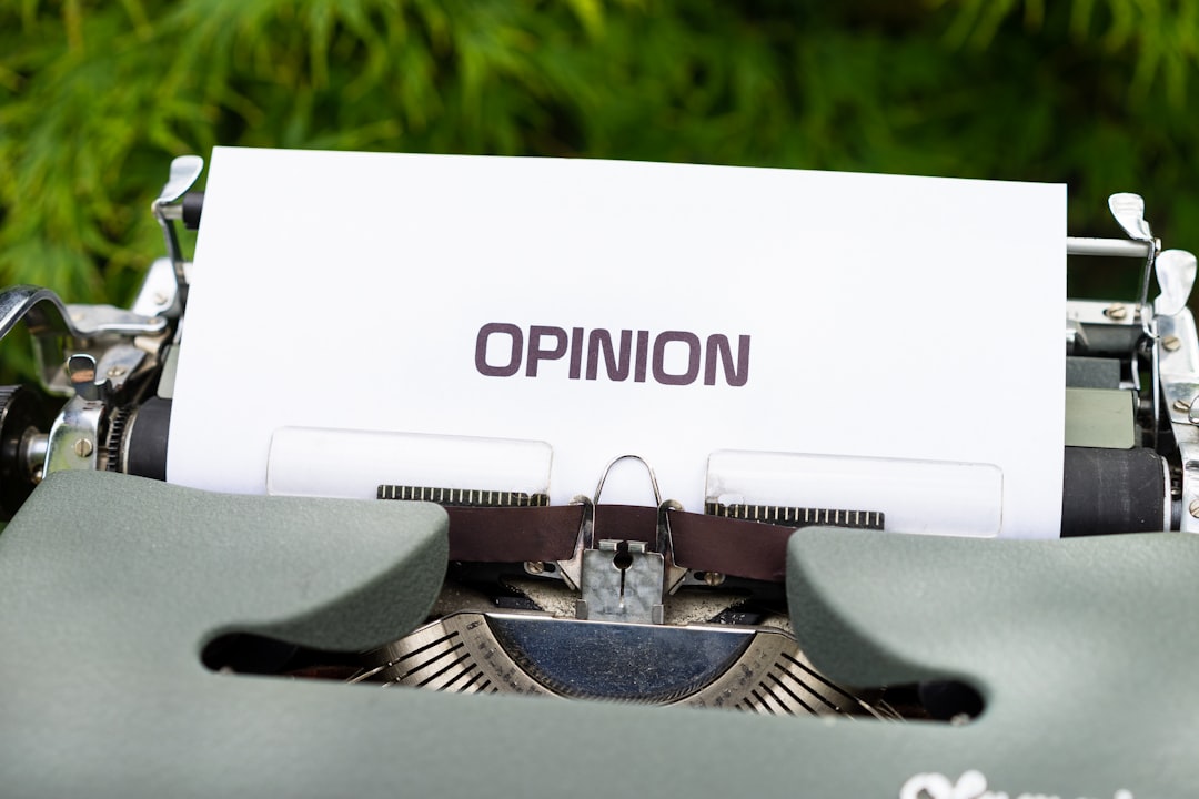 Photo expressing opinion